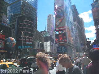 Times Square New York September  11 2002