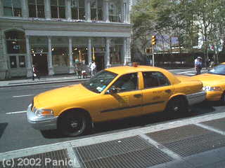 Public transport in New York - Taxi cab.