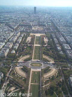 High density housing and parks in Paris