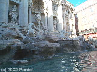 There were many  public monuments in Rome including  the Trevi fountain